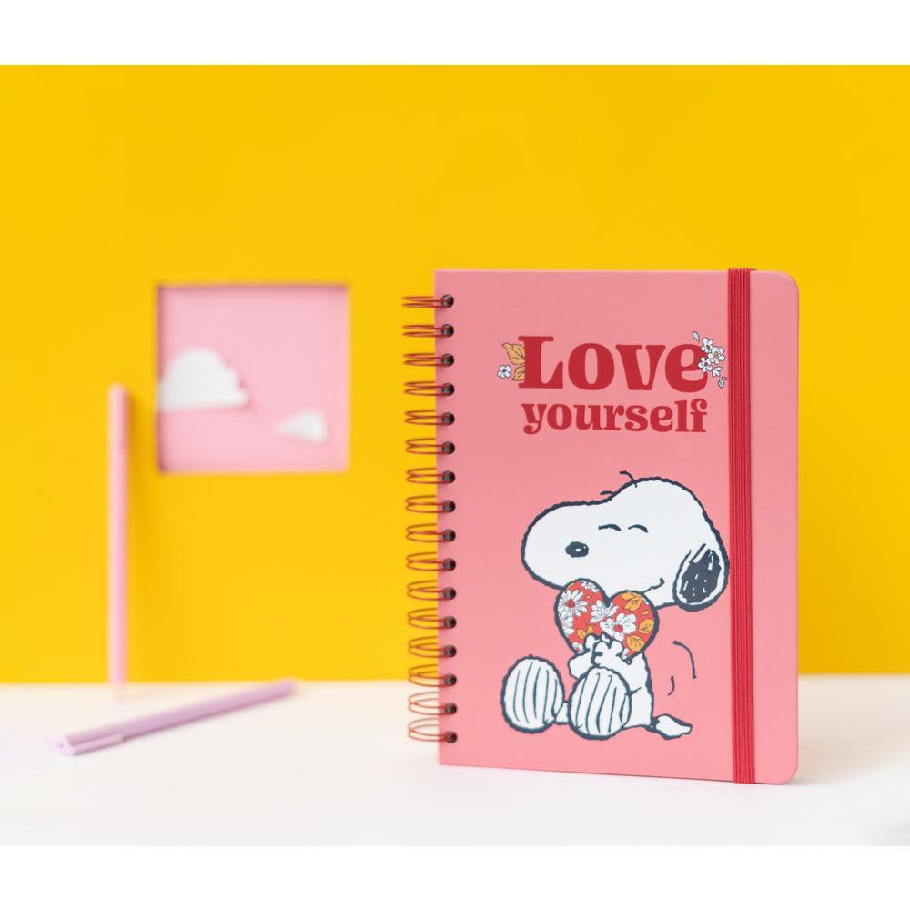 Snoopy Love Yourself A5 Hardcover Notebook - TOYBOX Toy Shop
