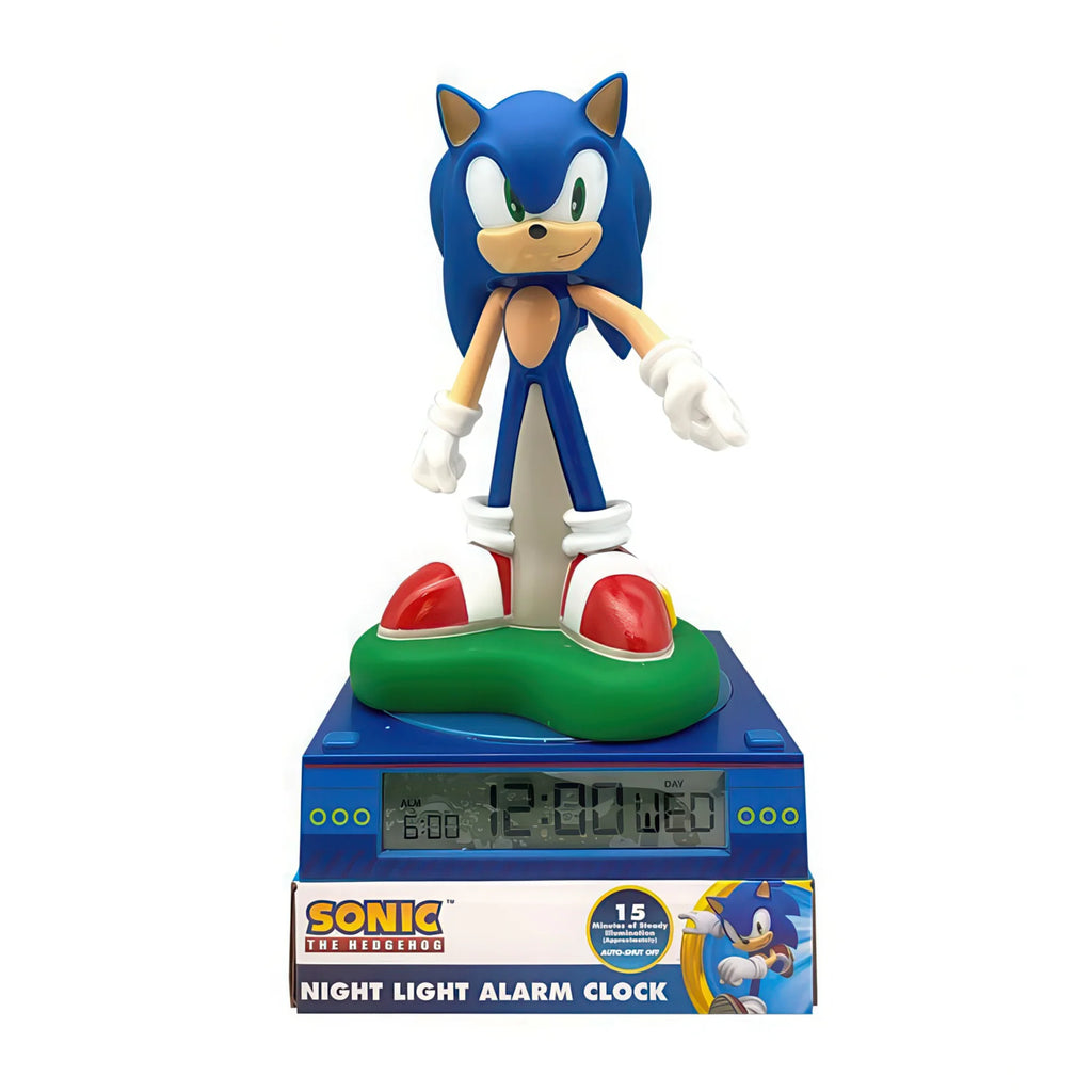 Sonic The Hedgehog 3D Nightlight, Alarm Clock with Light - TOYBOX Toy Shop