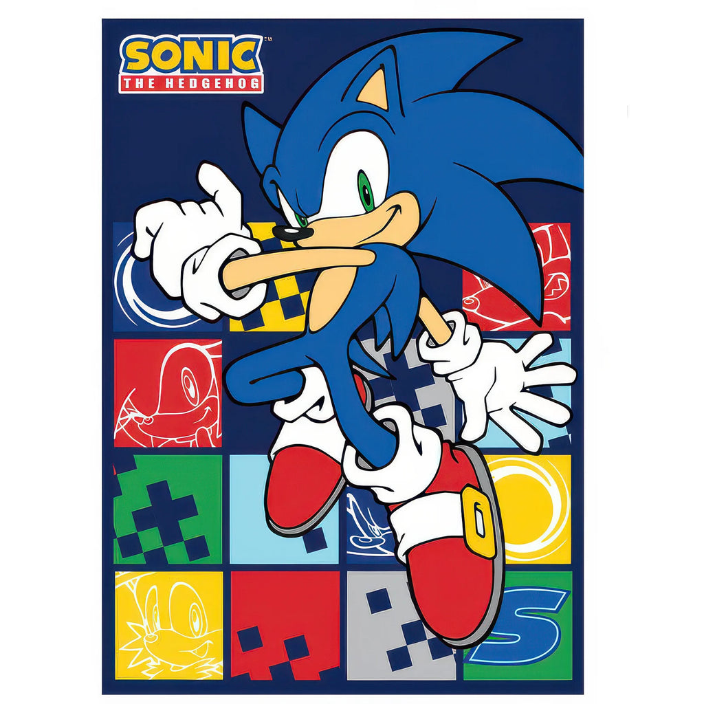 Sonic The Hedgehog Polar Blanket - TOYBOX Toy Shop