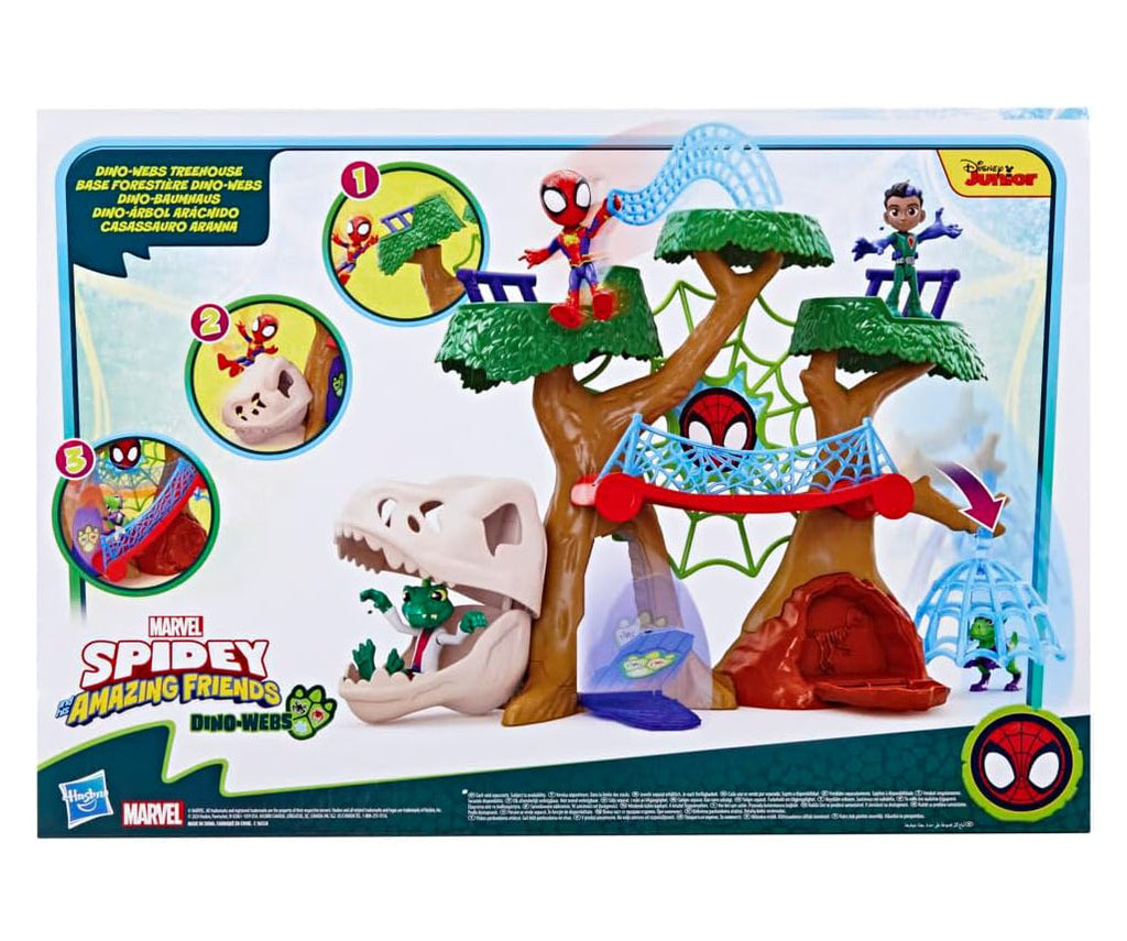 Spidey and Friends Dino Webs Treehouse Playset - TOYBOX Toy Shop