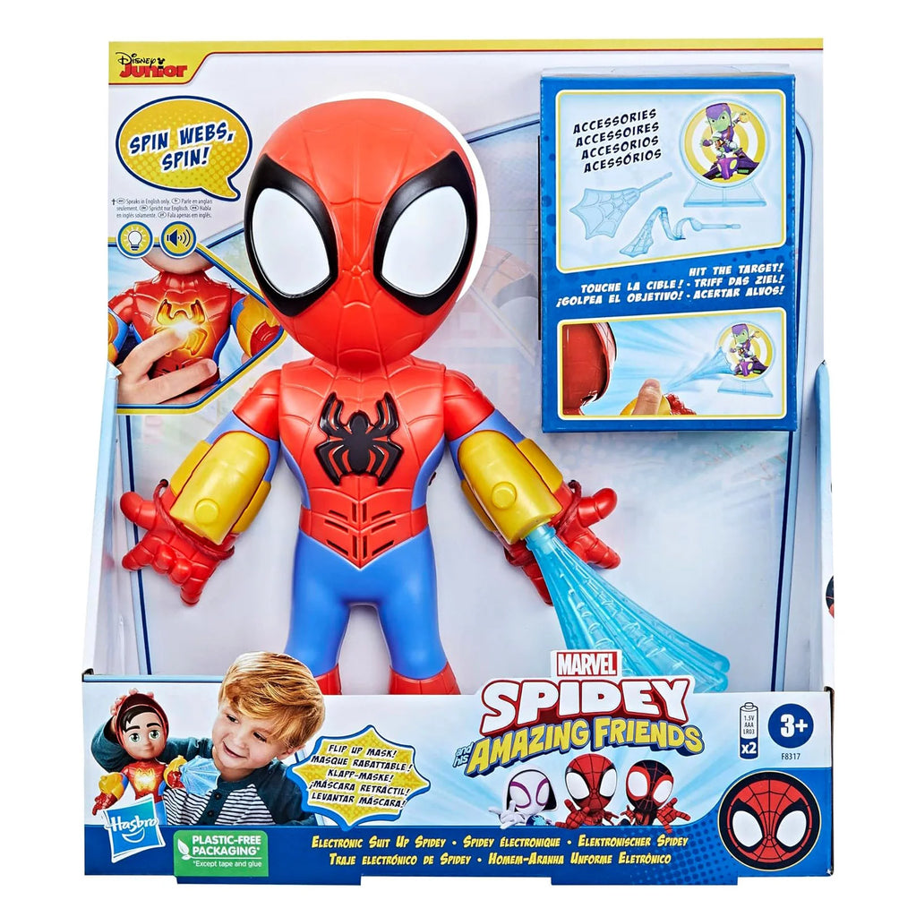 Spidey and His Amazing Friends Electronic Suit Up Spidey - TOYBOX Toy Shop