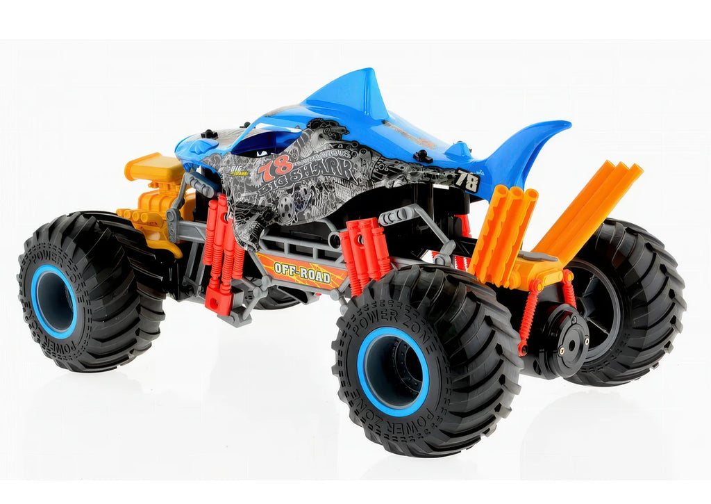 Spraying 'Smoking Shark' Off-Road Remote Controlled RC Muscle Monster Truck - TOYBOX Toy Shop