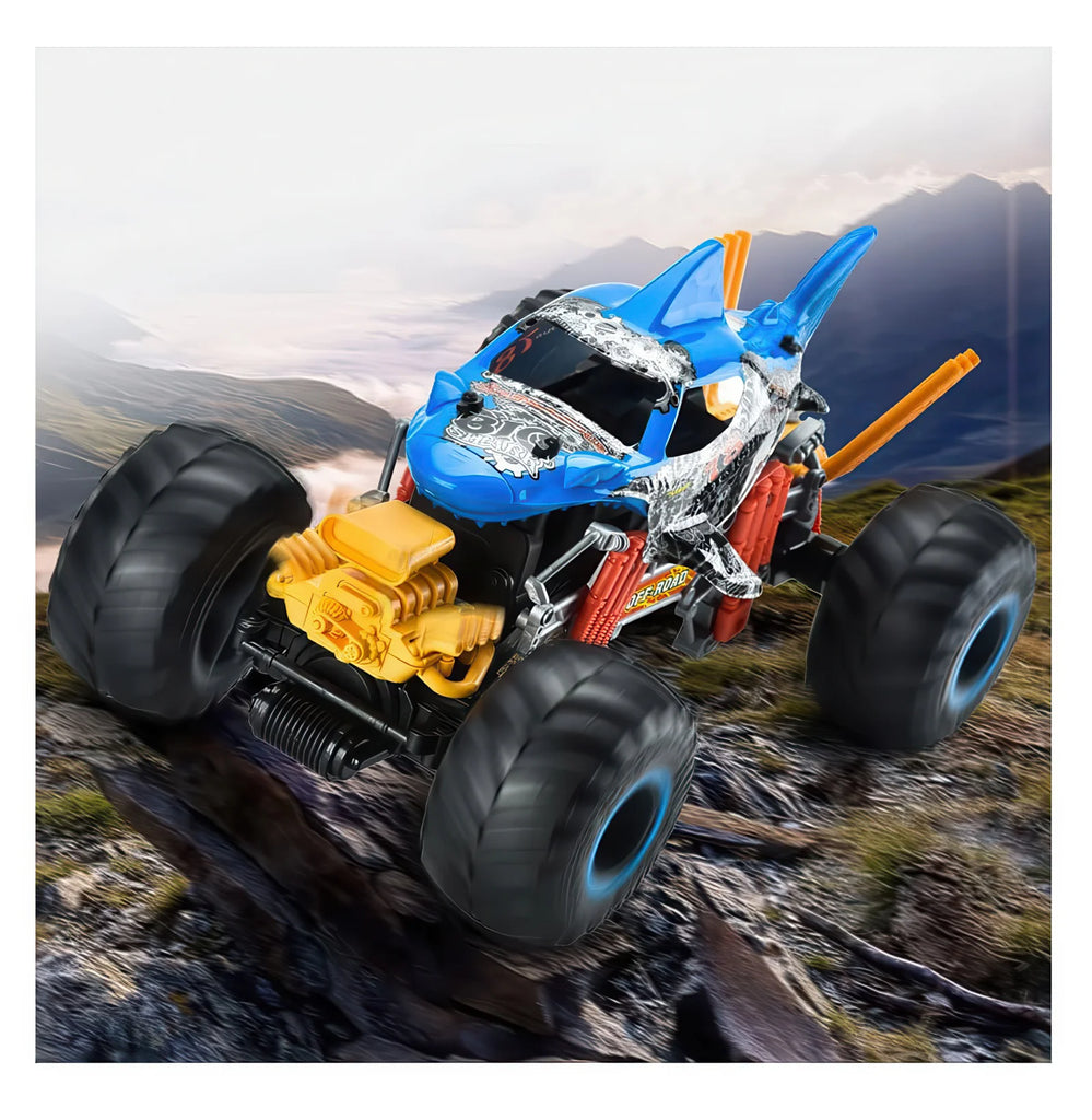 Spraying 'Smoking Shark' Off-Road Remote Controlled RC Muscle Monster Truck - TOYBOX Toy Shop