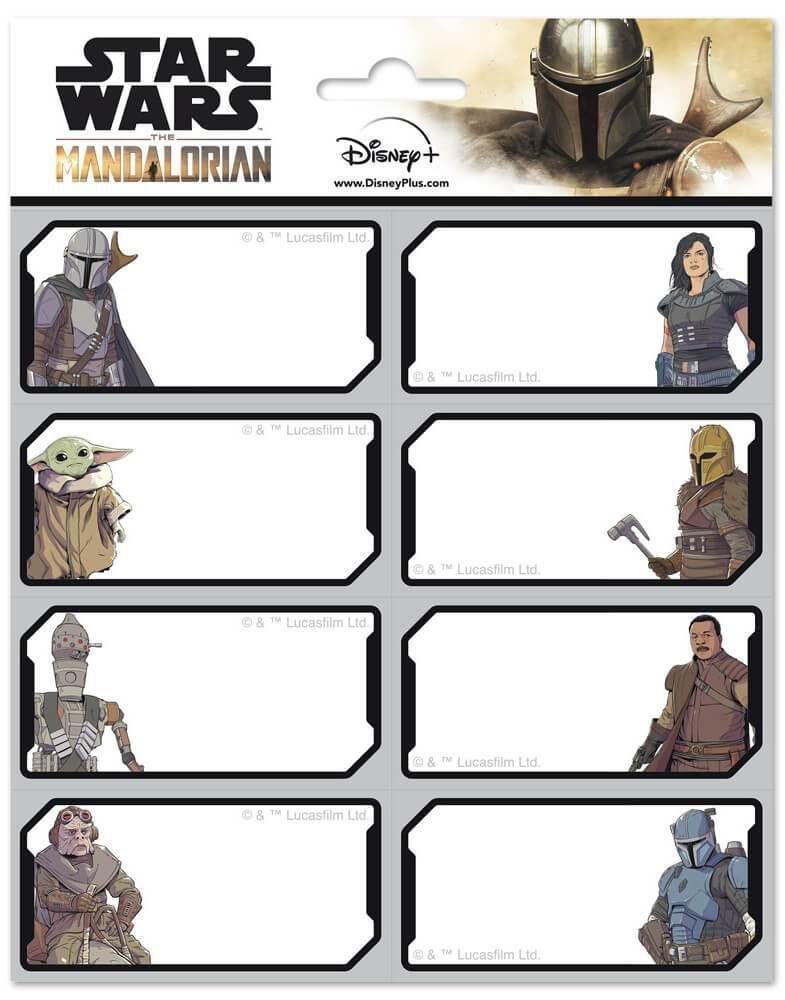 Star Wars Self-Adhesive Labels, Star Wars The Mandalorian - TOYBOX Toy Shop