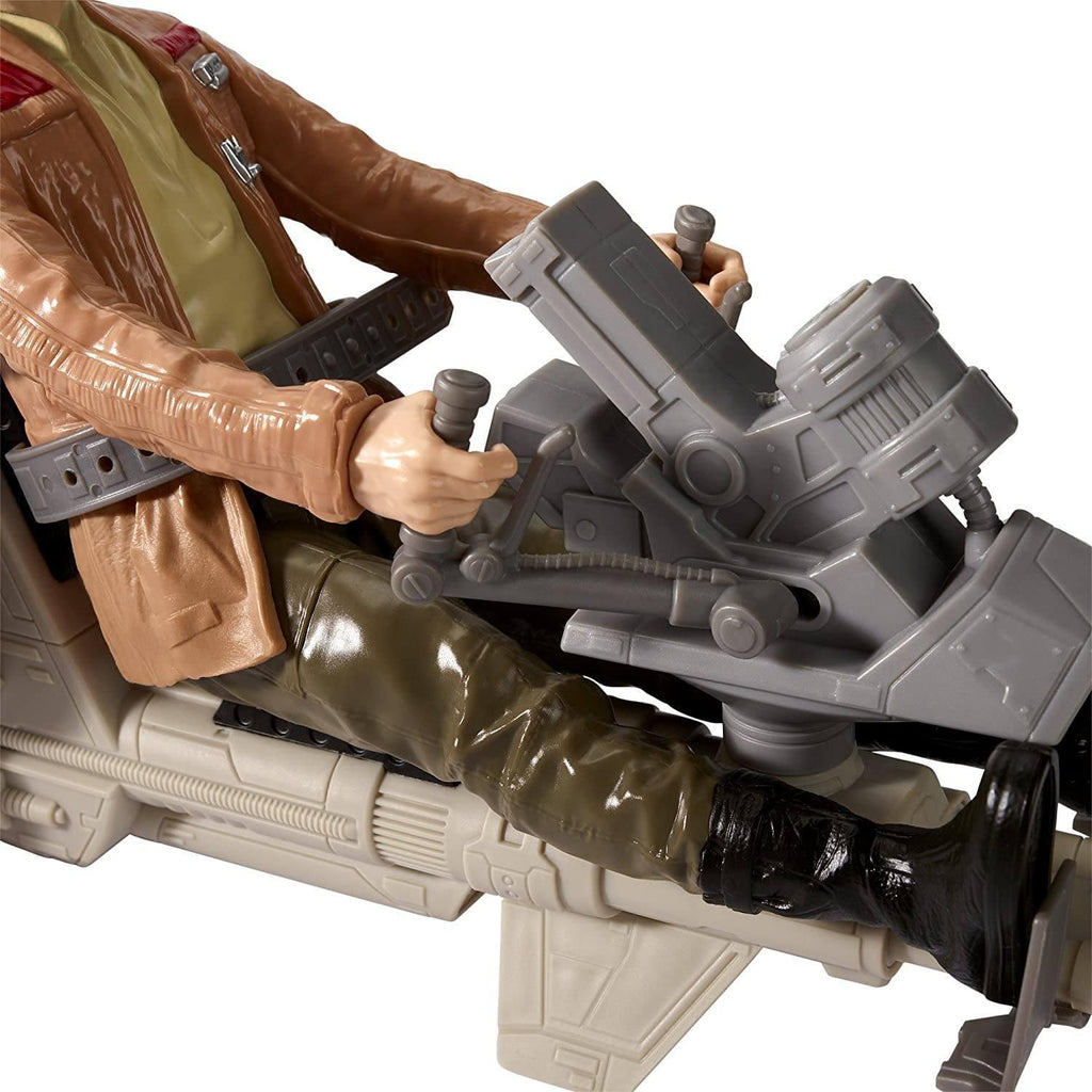 Star Wars The Force Awakens Speeder Bike and Poe Dameron 12-Inch Figure - TOYBOX Toy Shop