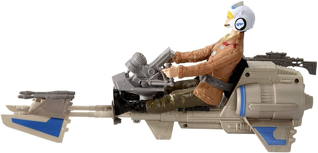 Star Wars The Force Awakens Speeder Bike and Poe Dameron 12-Inch Figure - TOYBOX Toy Shop