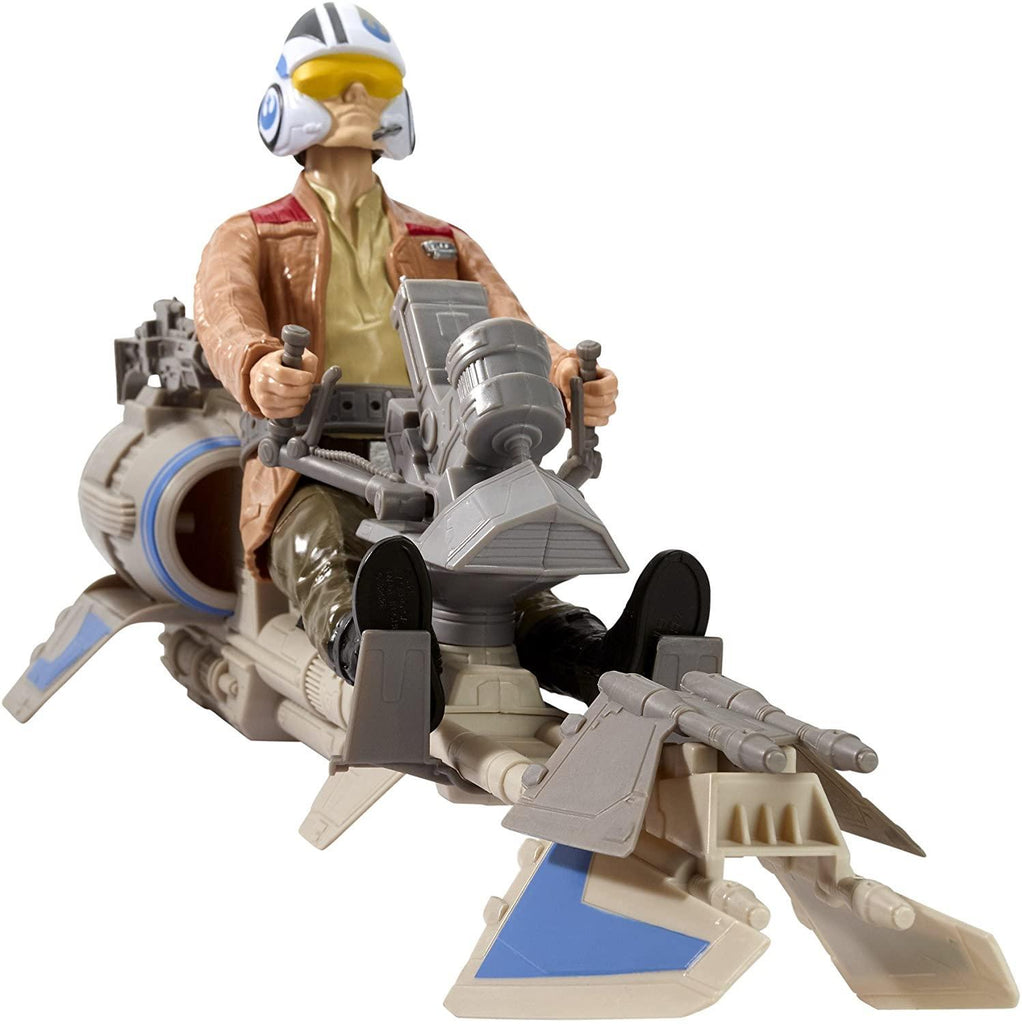 Star Wars The Force Awakens Speeder Bike and Poe Dameron 12-Inch Figure - TOYBOX Toy Shop