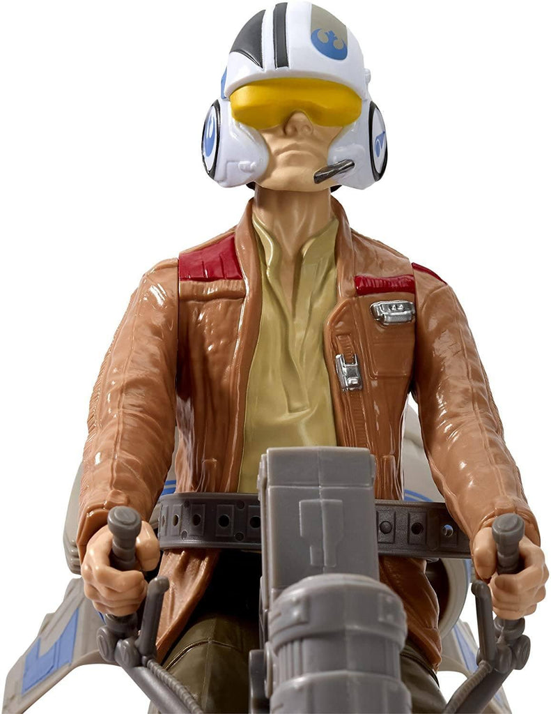 Star Wars The Force Awakens Speeder Bike and Poe Dameron 12-Inch Figure - TOYBOX Toy Shop