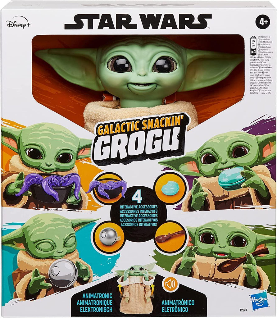 Star Wars The Mandalorian Galactic Snackin' Grogu 23cm - TOYBOX Toy Shop