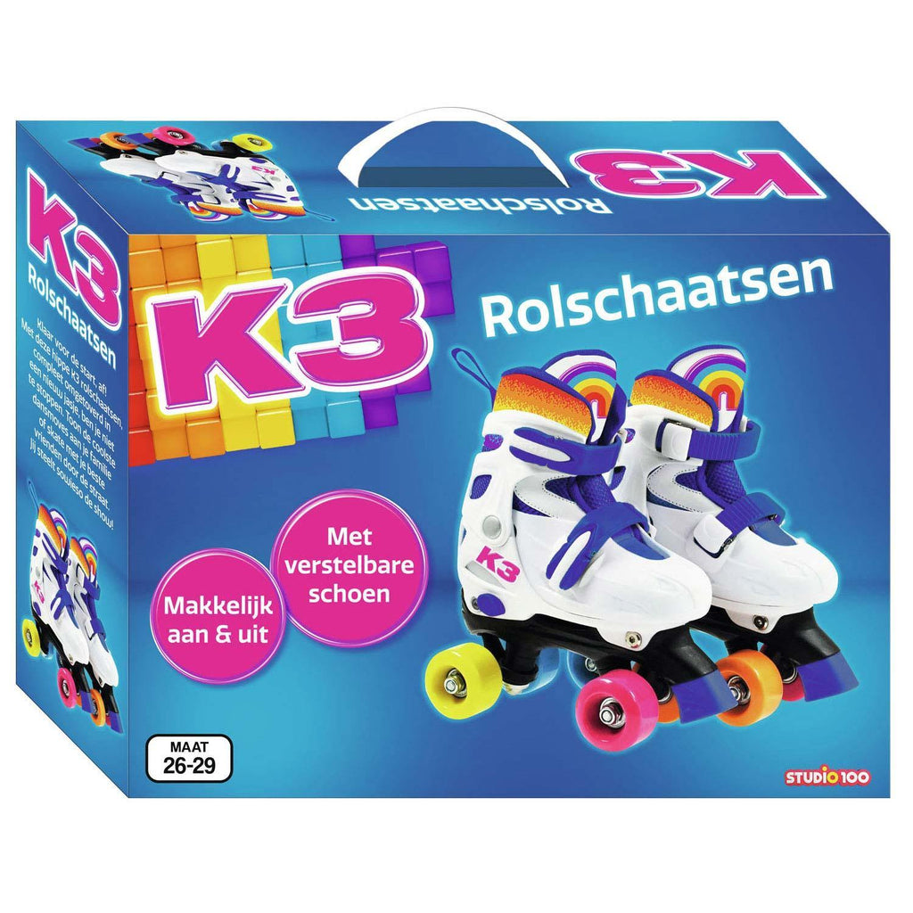 Studio 100 K3 Roller Skates - Size 26-29 - TOYBOX Toy Shop