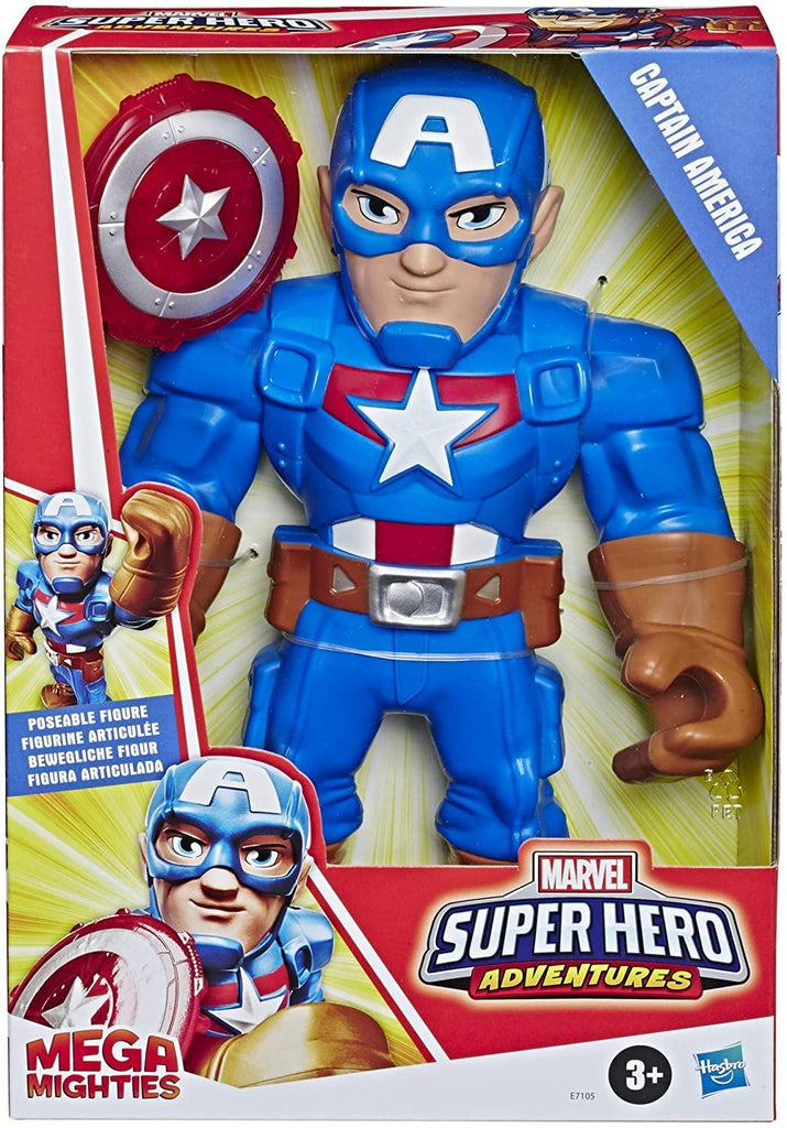 Super Hero Adventures Sha Captain America Mega Mighties - TOYBOX Toy Shop