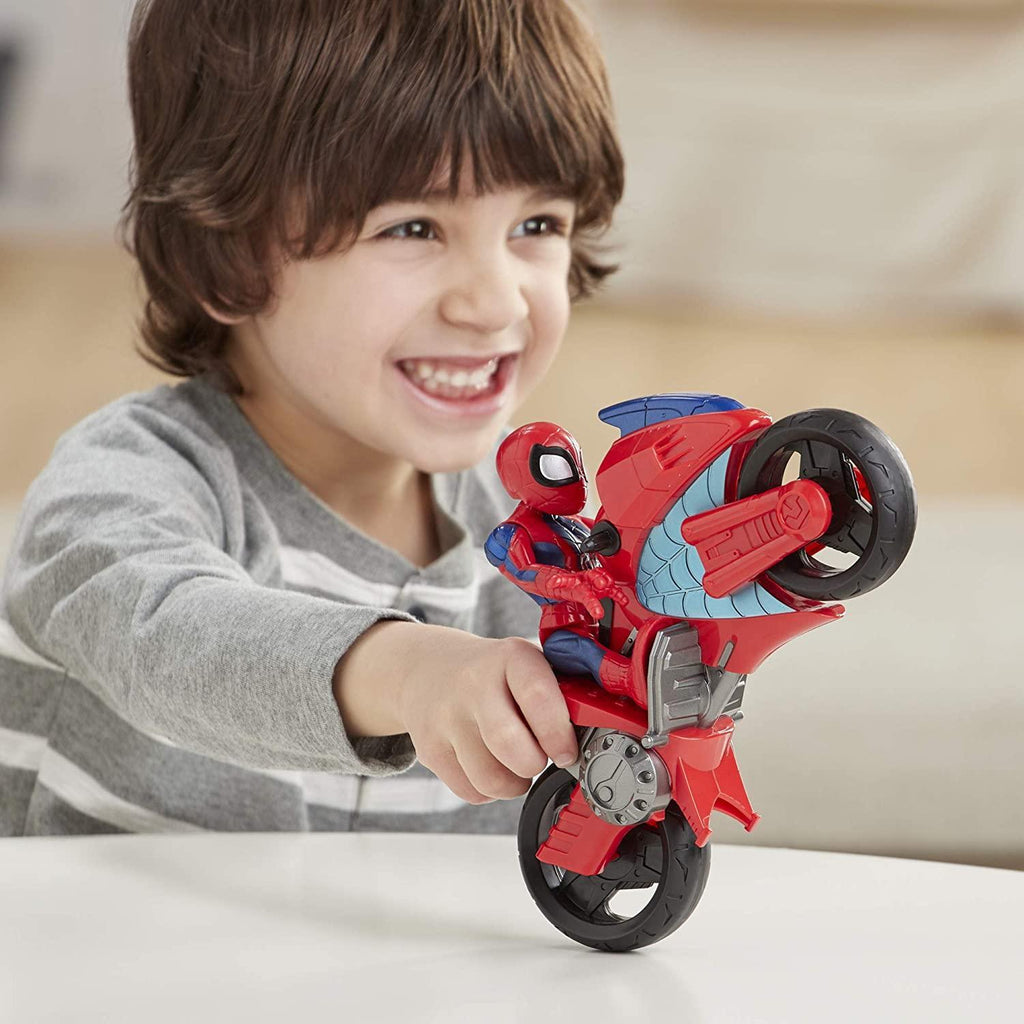 Super Hero Adventures Sha Mega Mini Motorcycle Spiderman - TOYBOX Toy Shop