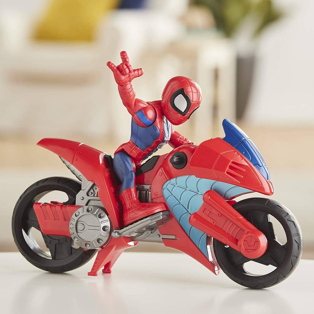 Super Hero Adventures Sha Mega Mini Motorcycle Spiderman - TOYBOX Toy Shop