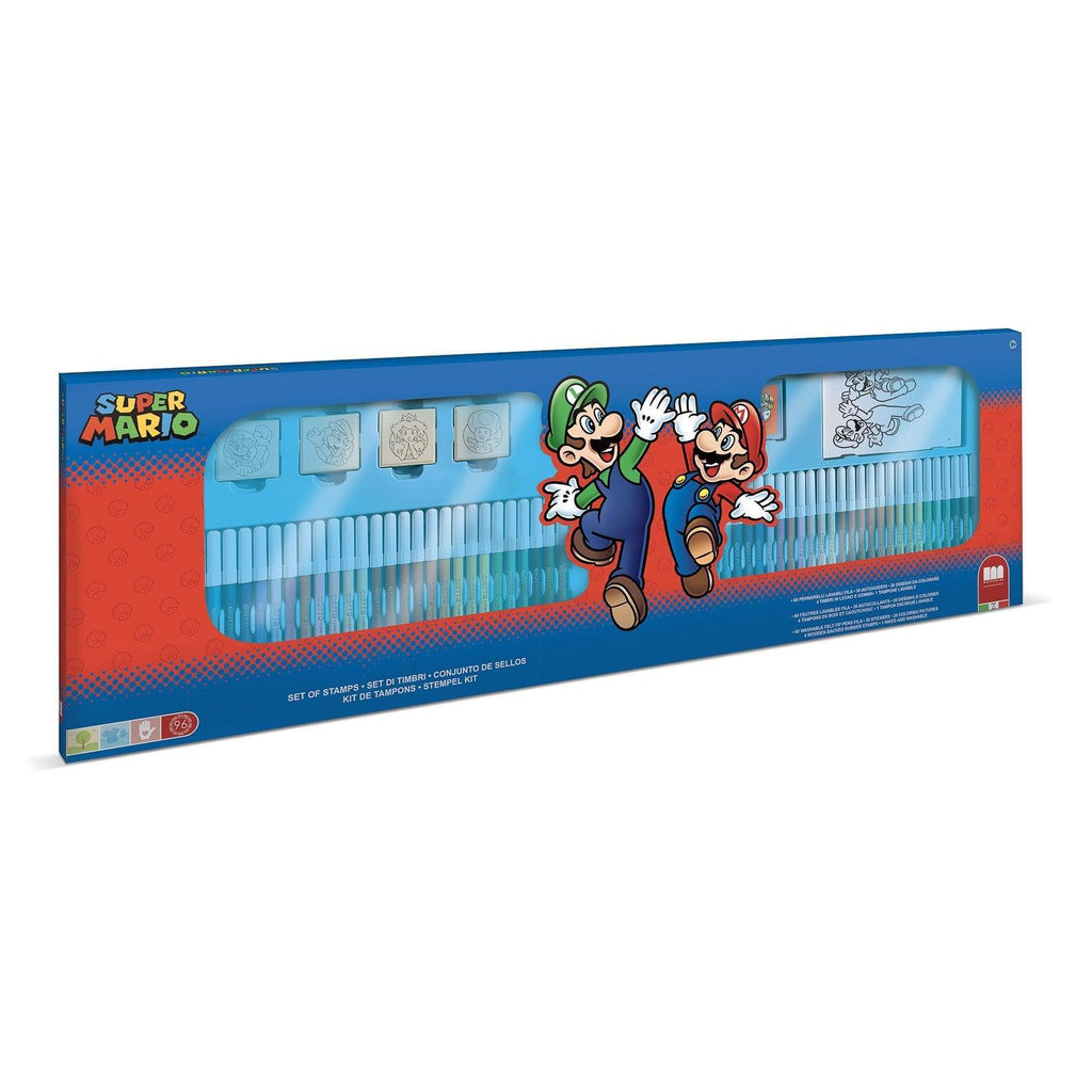 SUPER MARIO 60 Markers Art Playset - TOYBOX Toy Shop