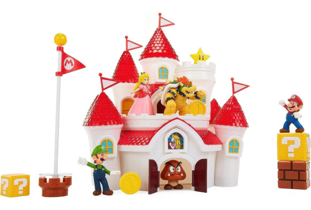 Super Mario Bros Mushroom Kingdom Deluxe Castle Playset - TOYBOX Toy Shop