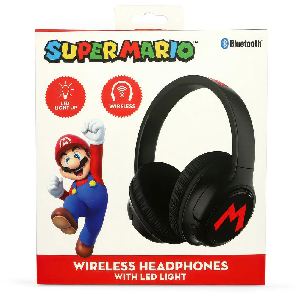 SUPER MARIO Bros Wireless LED Headphones - TOYBOX Toy Shop