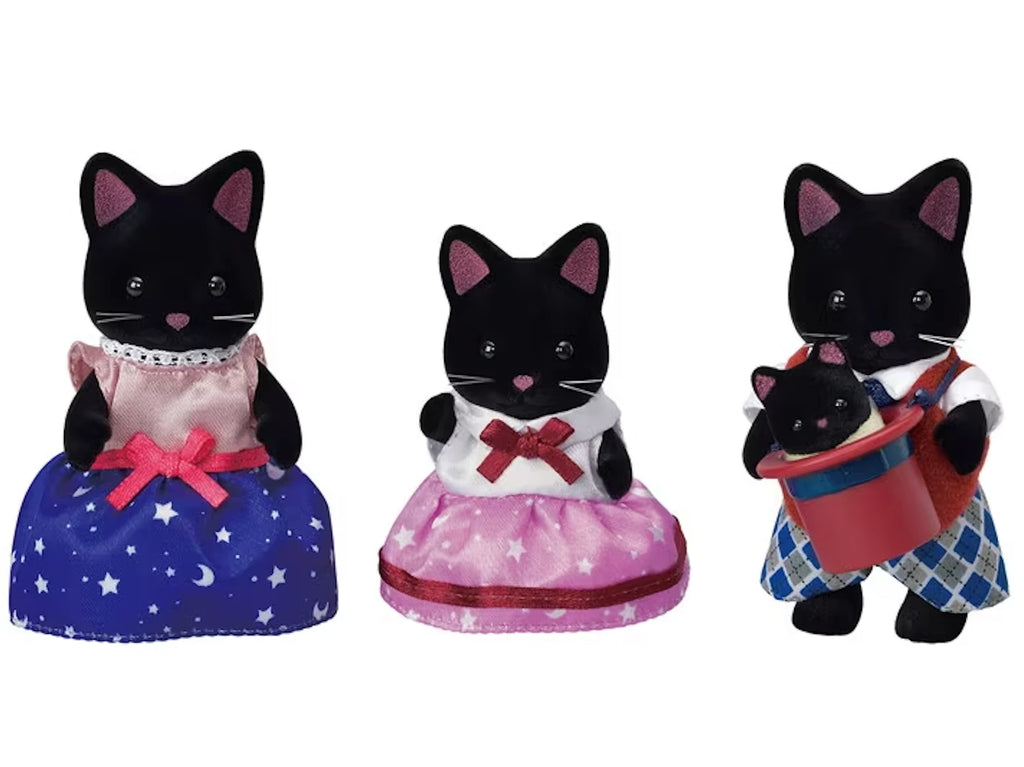 Sylvanian Families Midnight Cat Family - TOYBOX Toy Shop