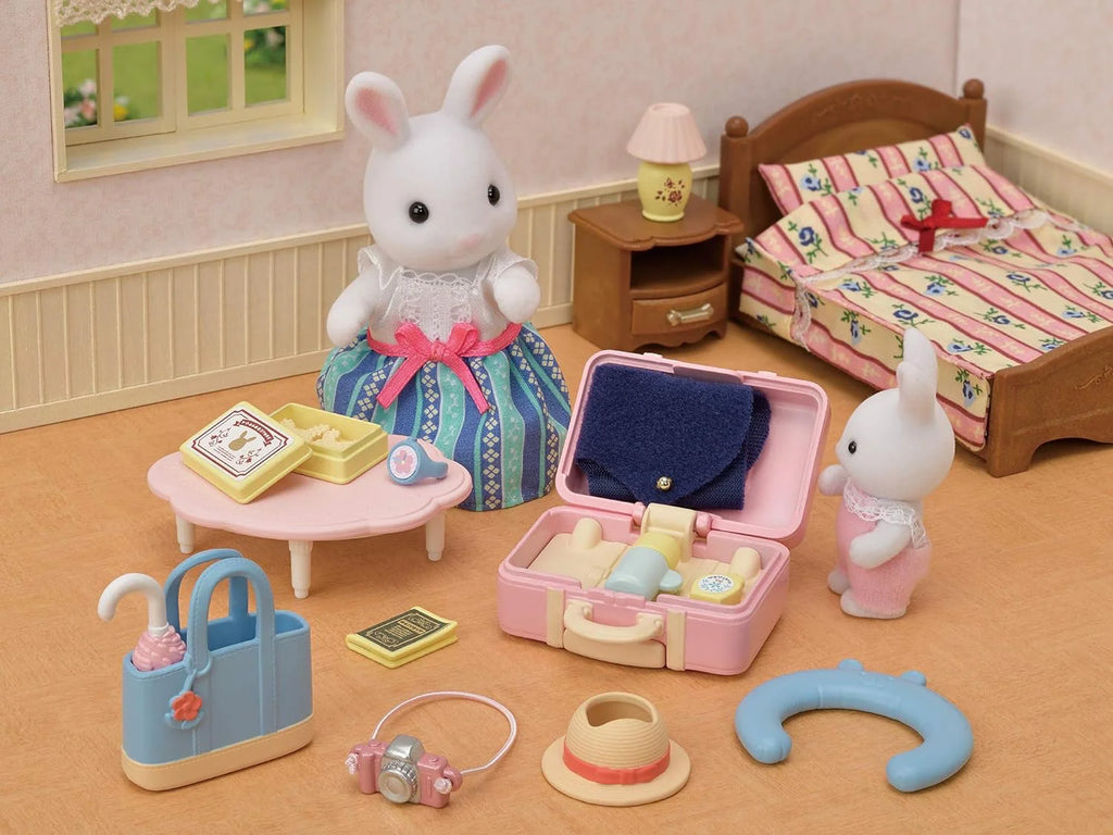 Sylvanian Families Weekend Travel Set - Snow Rabbit Mother - TOYBOX Toy Shop