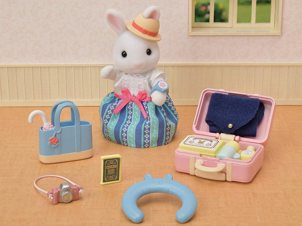 Sylvanian Families Weekend Travel Set - Snow Rabbit Mother - TOYBOX Toy Shop