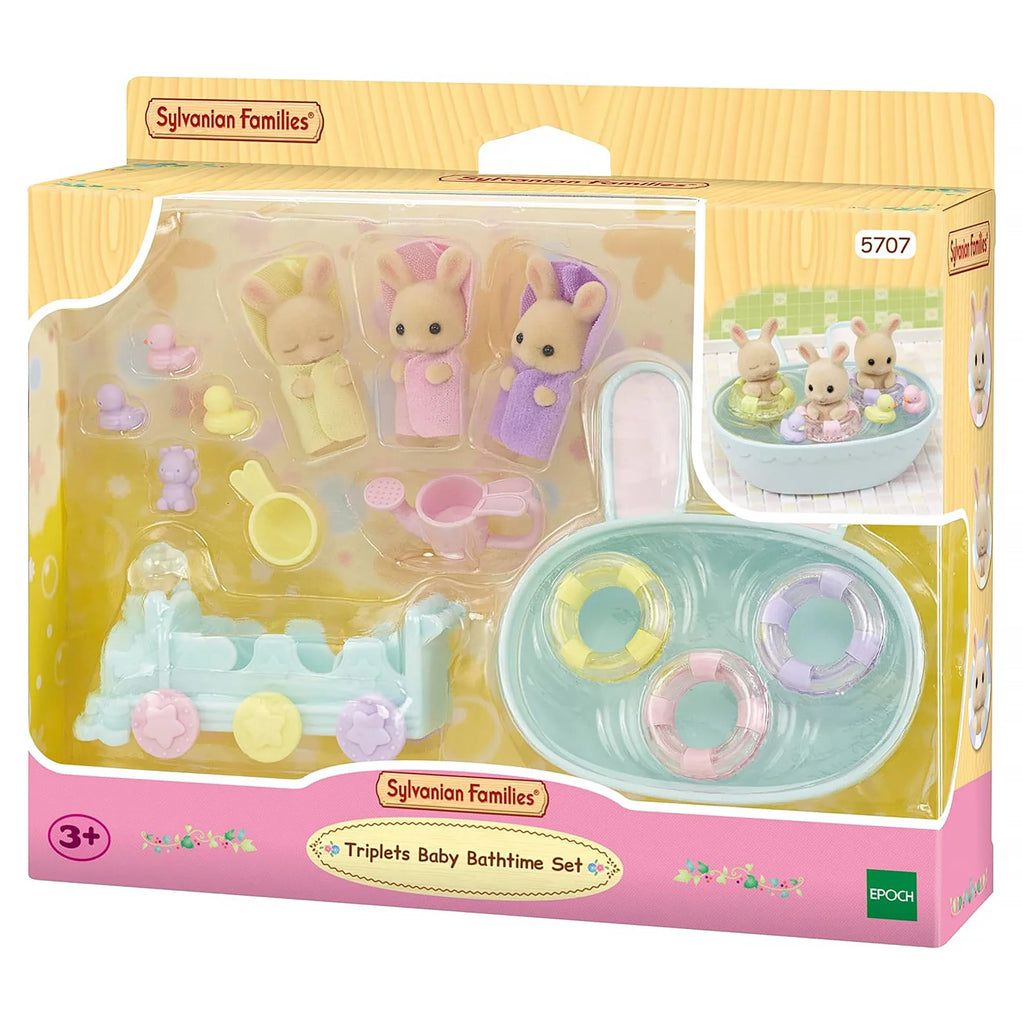 Sylvanian Families Triplets Baby Bathtime Set - TOYBOX Toy Shop