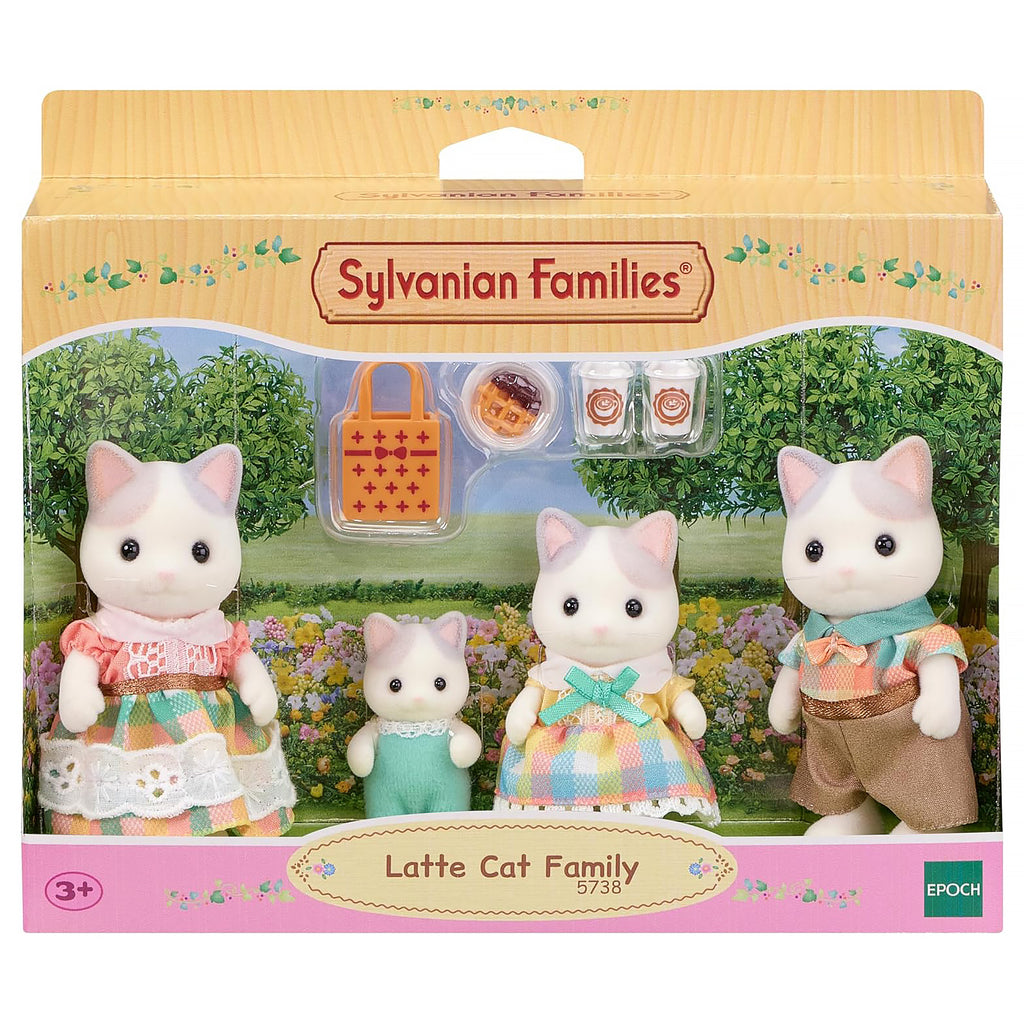 Sylvanian Families Latte Cat Family - TOYBOX Toy Shop