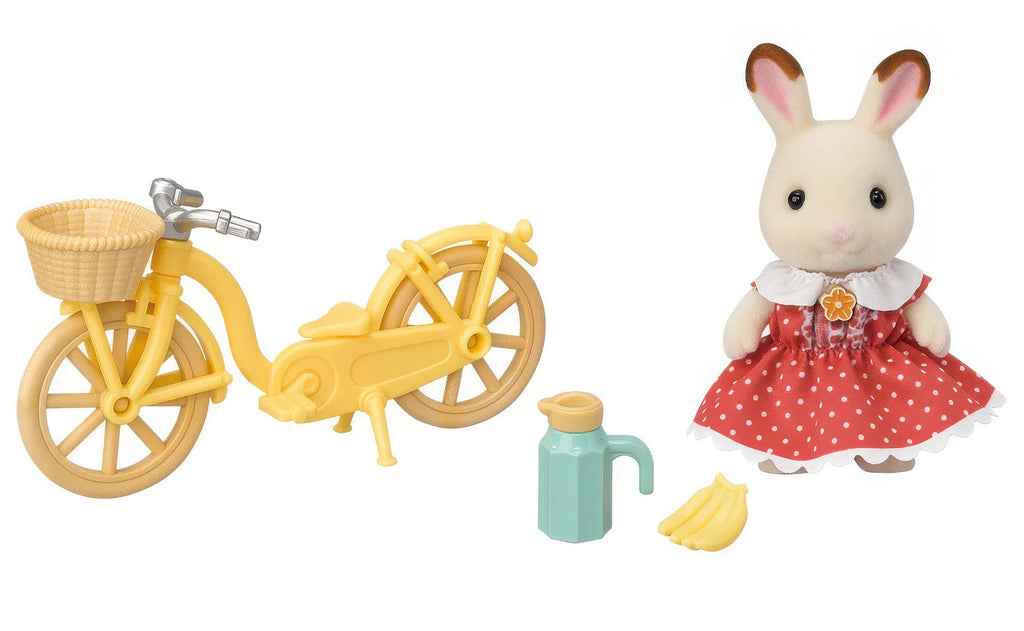 Sylvanian Families Chocolate Rabbit Girl's Cycling Ride - TOYBOX Toy Shop