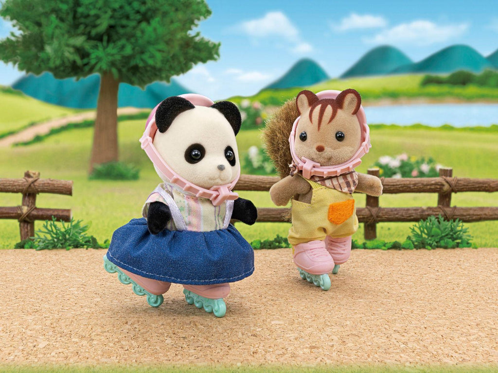 Sylvanian Families Cycle & Skate Set - Panda Girl - TOYBOX Toy Shop