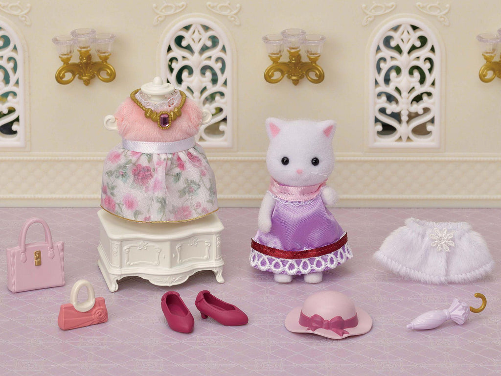 Sylvanian Families Fashion  Town Girl - Persian Cat - TOYBOX Toy Shop