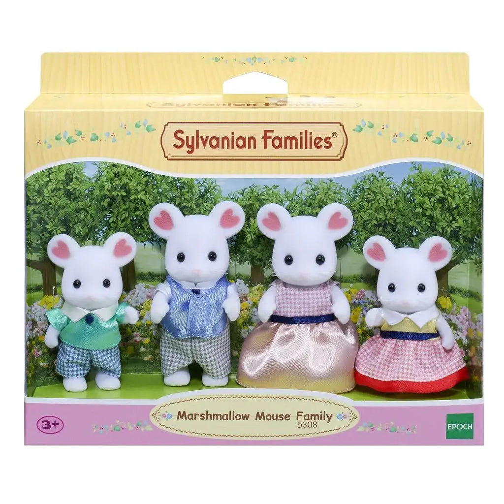 Sylvanian Families Marshmallow Mouse Family - TOYBOX Toy Shop