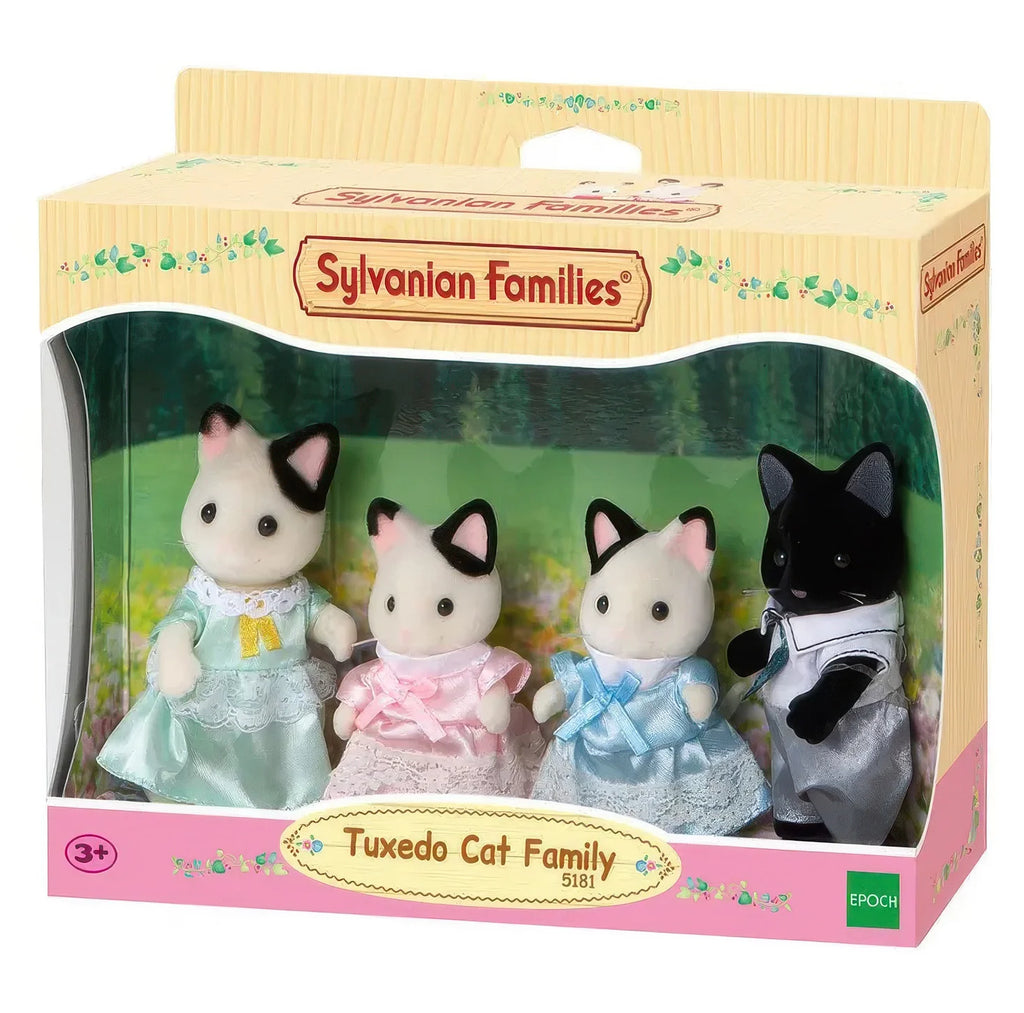 Sylvanian Families Tuxedo Cat Family - TOYBOX Toy Shop