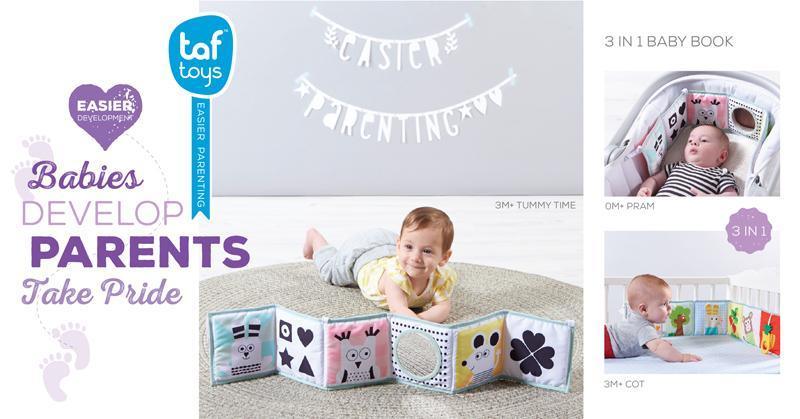 Taf Toys 3 in 1 Baby Book - TOYBOX Toy Shop