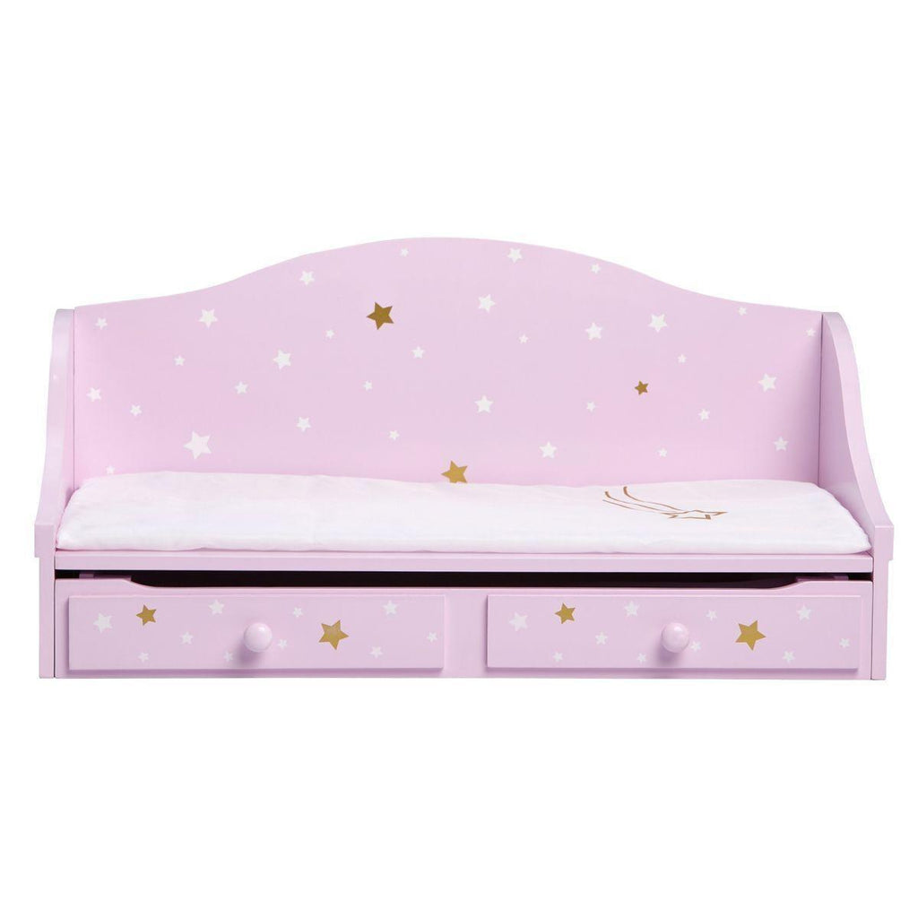 Teamson TD-0096AP Twinkle Stars Princess 18" Doll Trundle Bed - TOYBOX Toy Shop