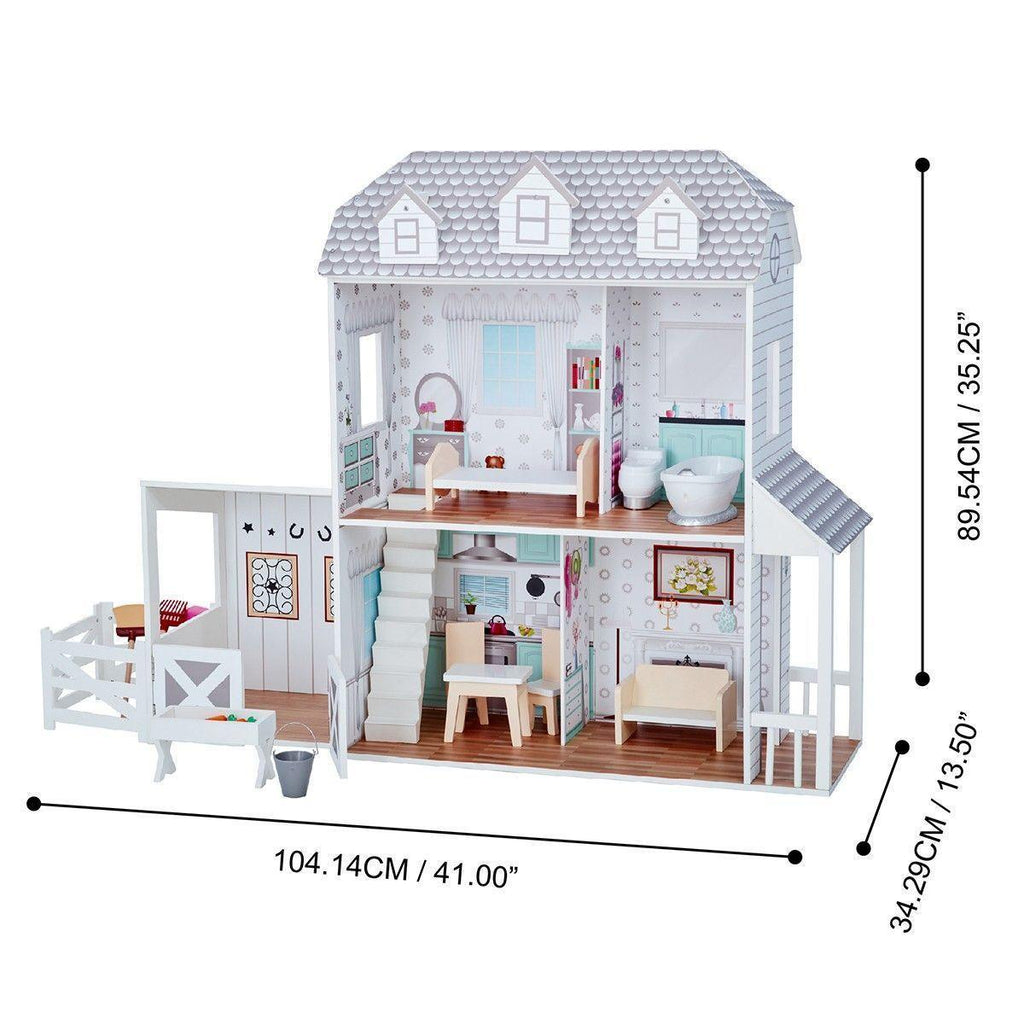 Teamson TD-12901A Dreamland Farm House Dolls House - TOYBOX Toy Shop