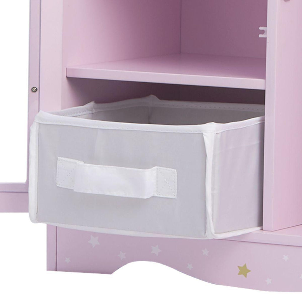 Teamson USA Twinkle Stars Princess 18-inch Doll Fancy Closet with 3 Hangers - TOYBOX Toy Shop