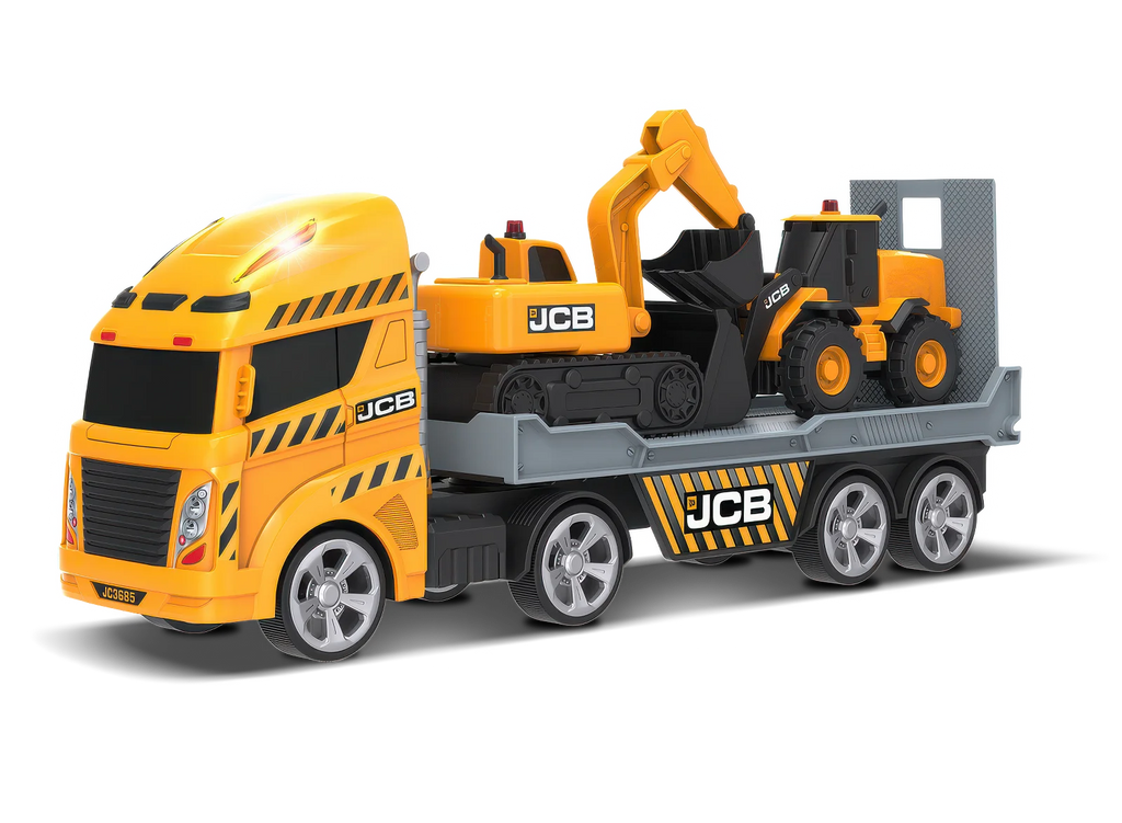 Teamsterz JCB Light & Sound Construction Transporter - TOYBOX Toy Shop