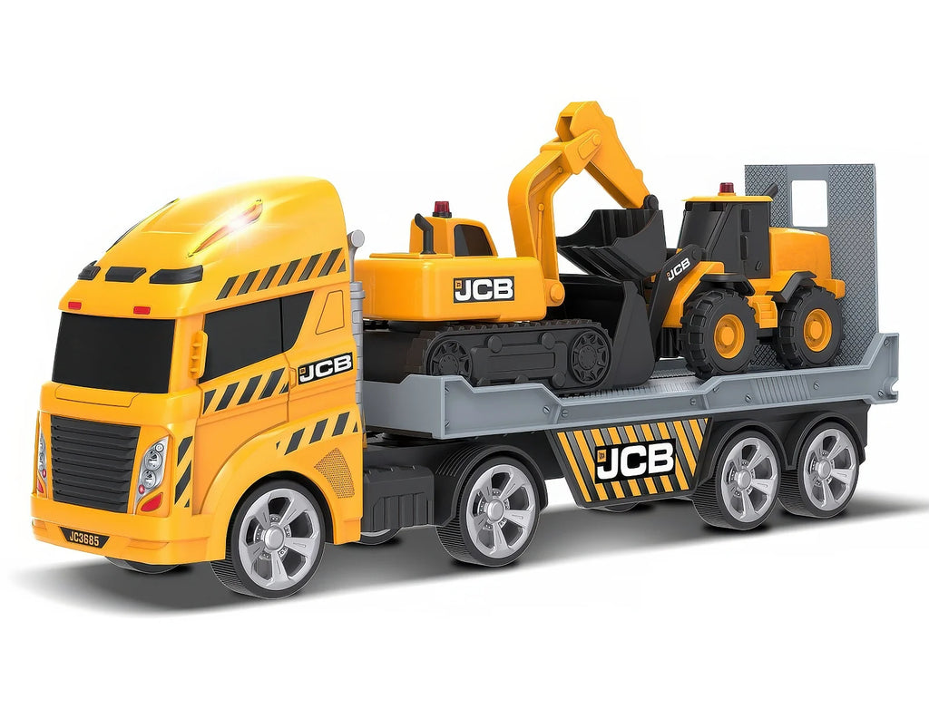 Teamsterz JCB Light & Sound Construction Transporter - TOYBOX Toy Shop