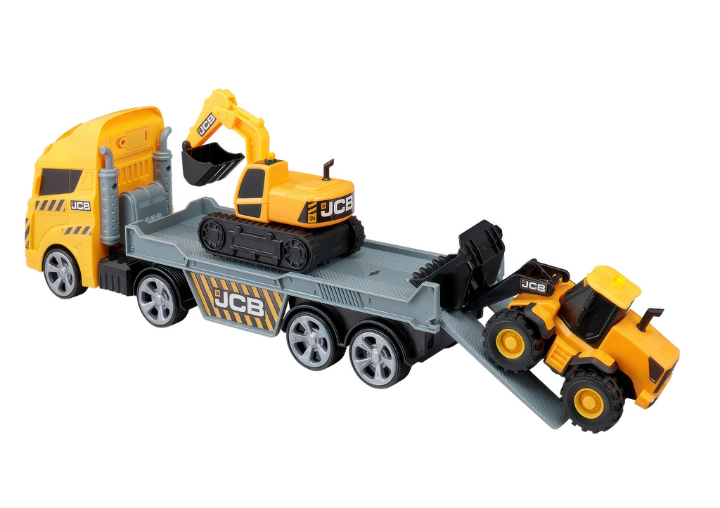 Teamsterz JCB Light & Sound Construction Transporter - TOYBOX Toy Shop