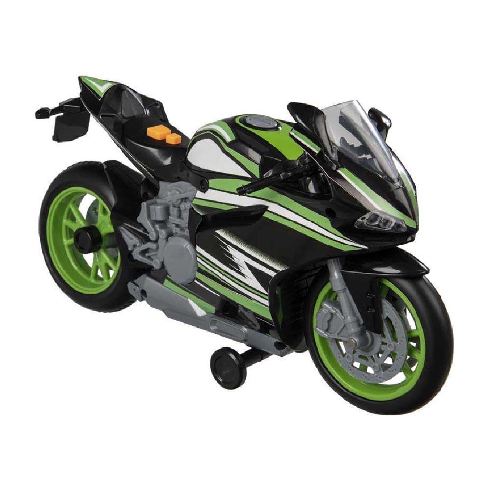 Teamsterz Lights & Sounds Green Racing Motorbike - TOYBOX Toy Shop