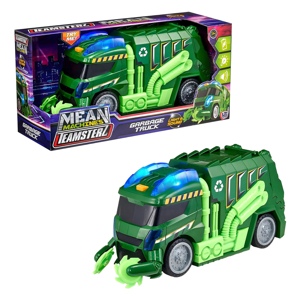 Teamsterz Mean Machines Light & Sounds Garbage Truck - TOYBOX Toy Shop