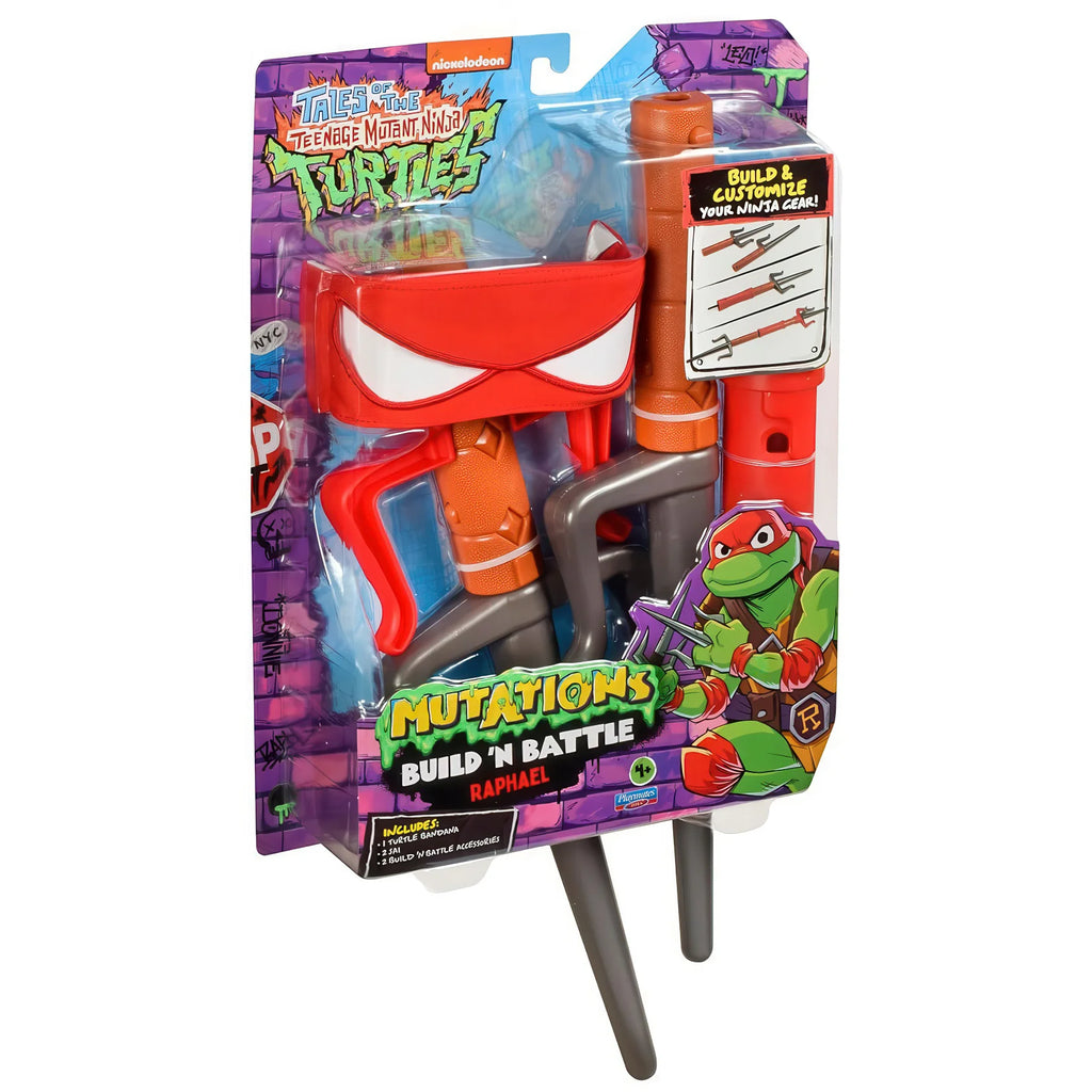 Teenage Mutant Ninja Turtles Mutation Build 'N Battle Raphael's Weapons - TOYBOX Toy Shop