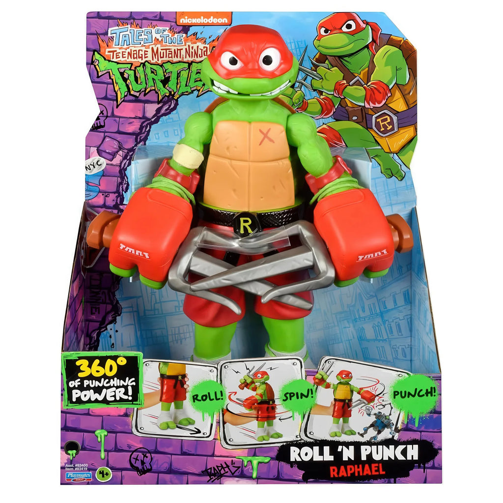 Teenage Mutant Ninja Turtles Tales of Giant Roll 'N Punch Raphael Figure - TOYBOX Toy Shop