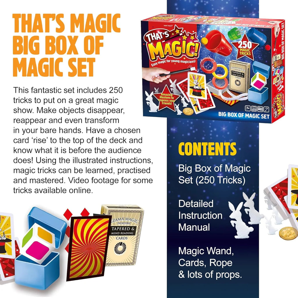 That's Magic Big Box of Magic Set - 250 Fun Easy Tricks - TOYBOX Toy Shop