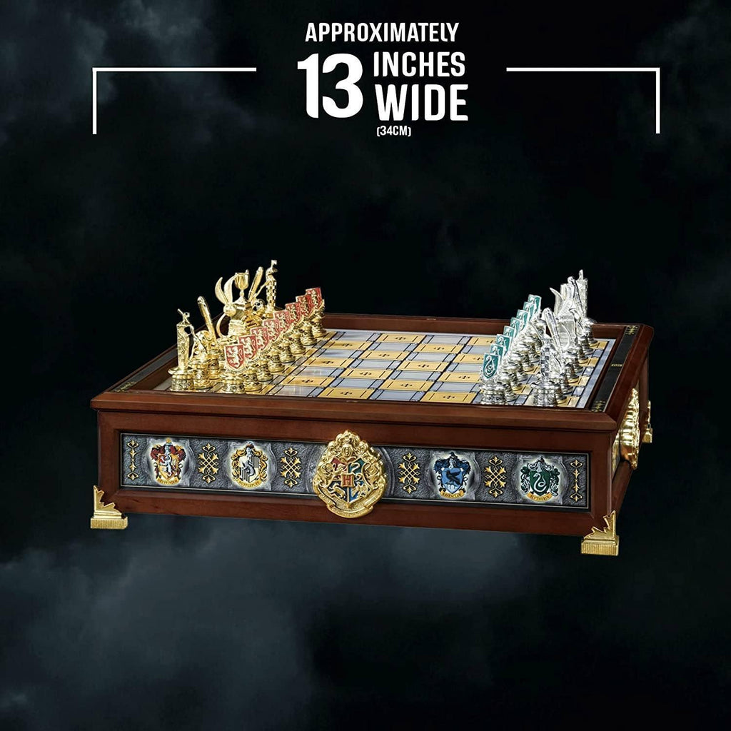 The Noble Collection Harry Potter Quidditch Chess Set 34cm Silver & Gold Plated - TOYBOX Toy Shop