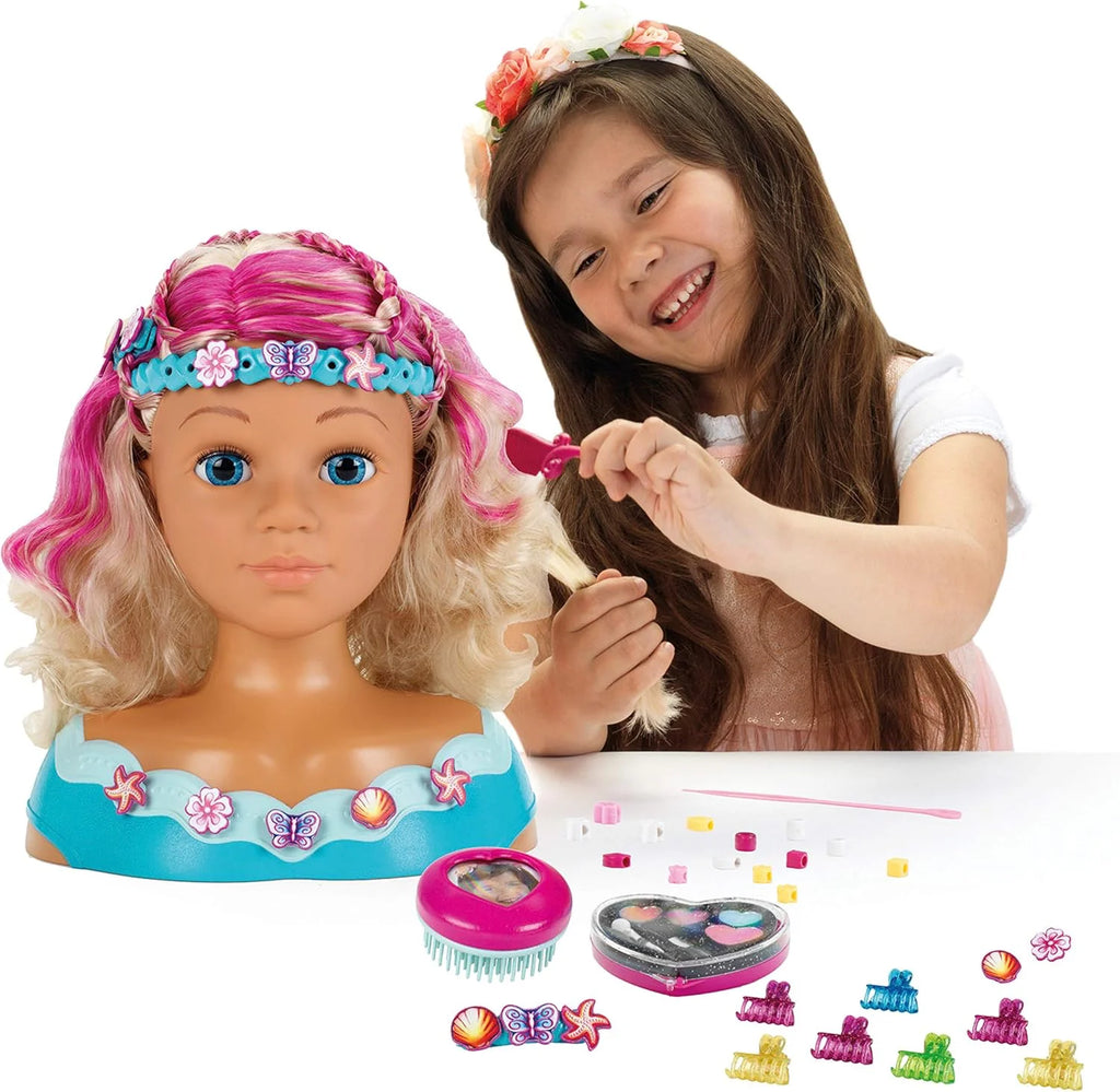 Klein 5398 Princess Coralie Make-up and hairstyling head Mariella - TOYBOX Toy Shop