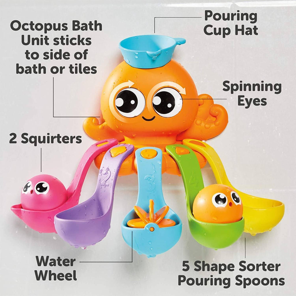 Tomy Toomies 7-in-1 Bath Activity Octopus - TOYBOX Toy Shop