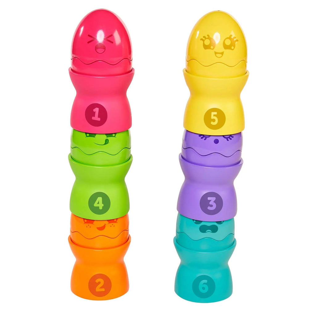 TOMY Toomies Hide & Squeak Egg Stackers - TOYBOX Toy Shop