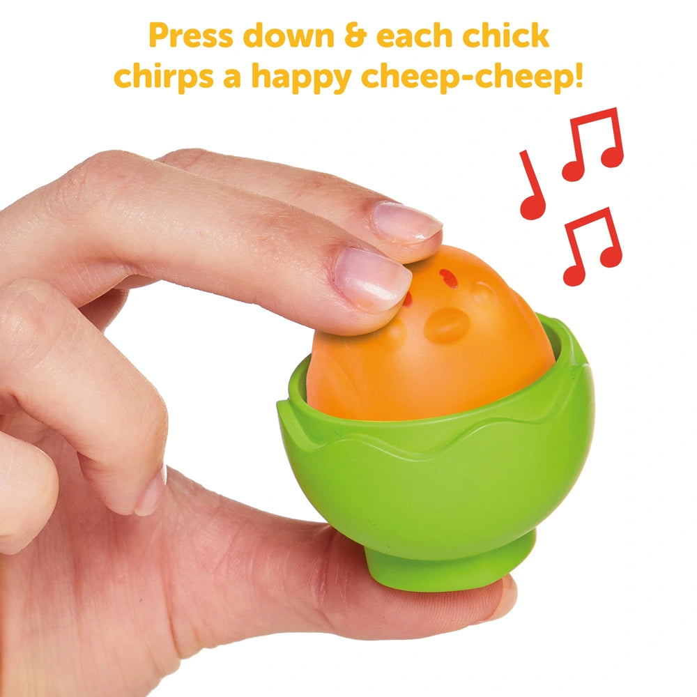 TOMY Toomies Hide & Squeak Egg Stackers - TOYBOX Toy Shop