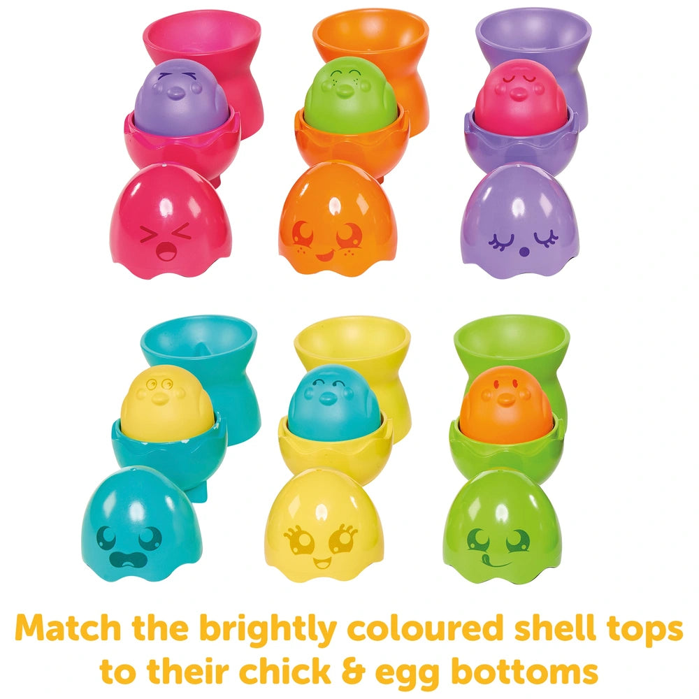 TOMY Toomies Hide & Squeak Egg Stackers - TOYBOX Toy Shop