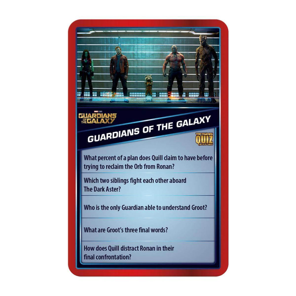 Top Trumps Quiz Marvel Cinematic Card Game - TOYBOX Toy Shop