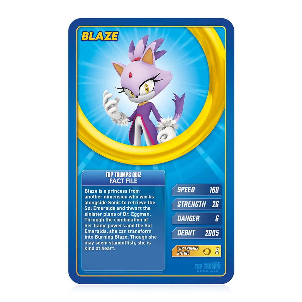 Top Trumps Sonic Top Trumps Specials - TOYBOX Toy Shop